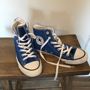 Converse high tops blue